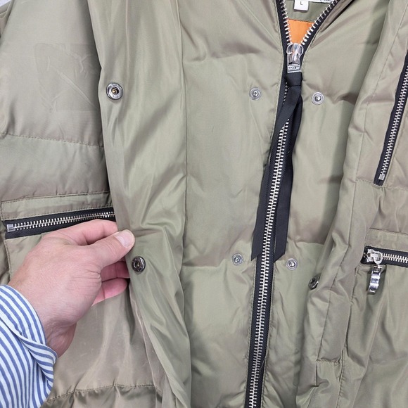 Adidas Women's Olive Puffer Jacket - Picture 4 of 16